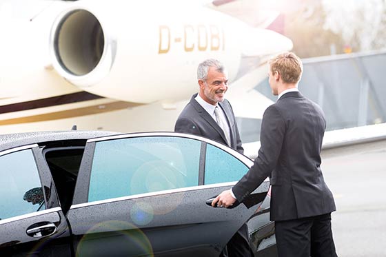 event service, transfers, chauffeur, gast