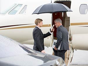Aircraft charter, business jet, Flughafentransfer, Limousine